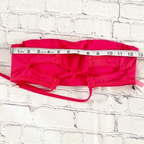 Victoria's Secret Bright Pink Bandeau Strapy Back Removable Cups S - Picture 9 of 9